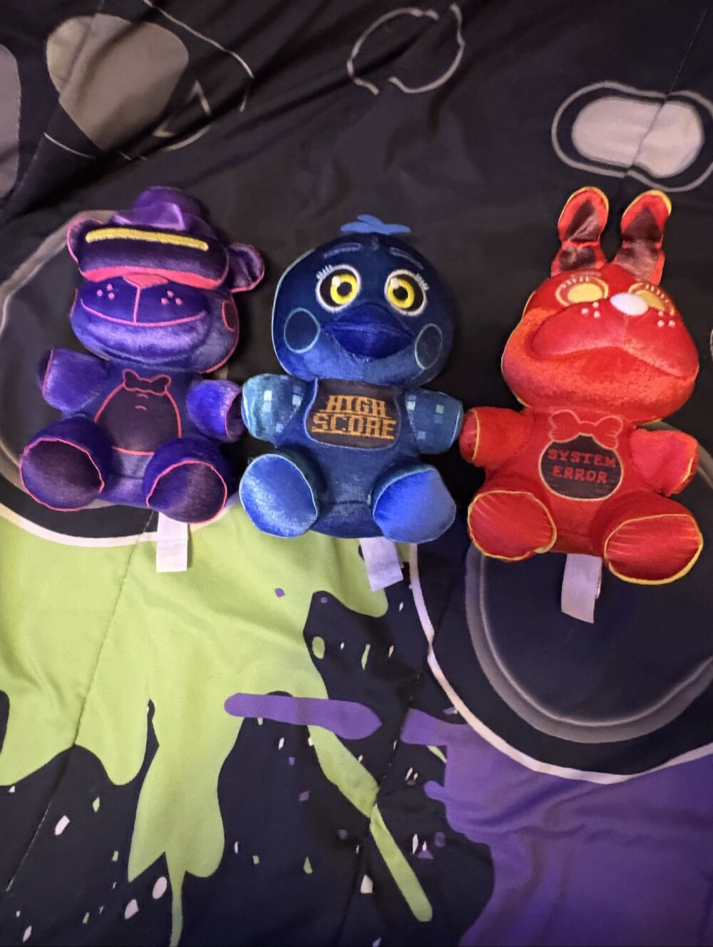Funko Plush Set - Purple, Blue & Red Gaming Characters